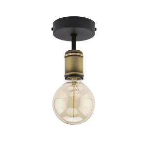 RETRO LAMPA SUFITOWA 1 CZARNY / PATYNA 1901 TK Lighting