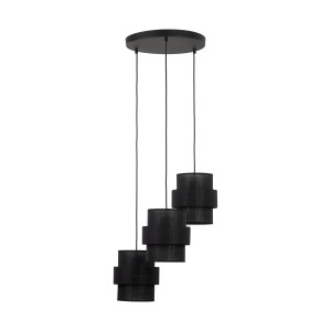 CALISTO BLACK LAMPA WISZĄCA 3  KOŁO 5981 TK Lighting