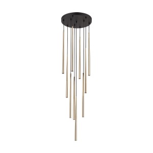 PIANO BLACK GOLD LAMPA WISZACA 10 10118 TK Lighting