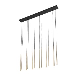 PIANO BLACK GOLD LAMPA WISZACA 12 10119 TK Lighting