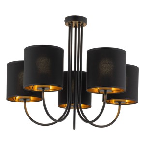 TORENS BLACK LAMPA SUFITOWA 5 PŁ 4595 TK Lighting