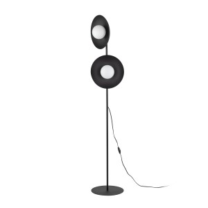 SLATE BLACK GLASS LAMPA PODŁOGOWA 2XG9 16136 TK Lighting