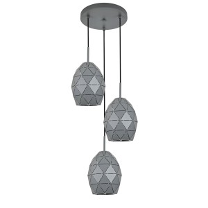EGANA GRAPHITE LAMPA WISZĄCA 3XE27 6999 TK Lighting