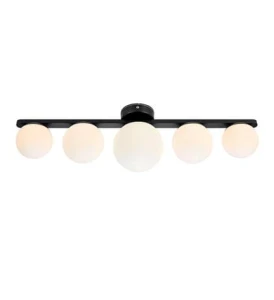 Lampa sufitowa PURO CEILING/WALL 5L BLACK/OPAL IP44 Markslojd