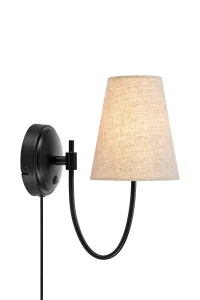 Kinkiet ścienny AMAR E14 Beige, Black 108907 Markslojd