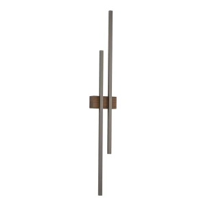 FLASH NEW BROWN WOOD KINKIET 2 LED 11406 TK Lighting