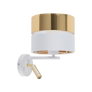 HILTON WHITE/GOLD KINKIET 2 PŁ E_27 + G_9 5361 TK Lighting